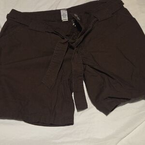 GAP Brown Tie-Waist Bermuda Shorts